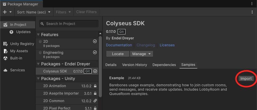 Import Example